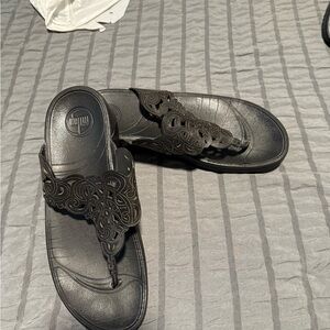 Stylish Black Flip-Flops